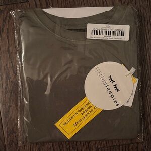 Little Sleepies Olive Long Sleeve Tee